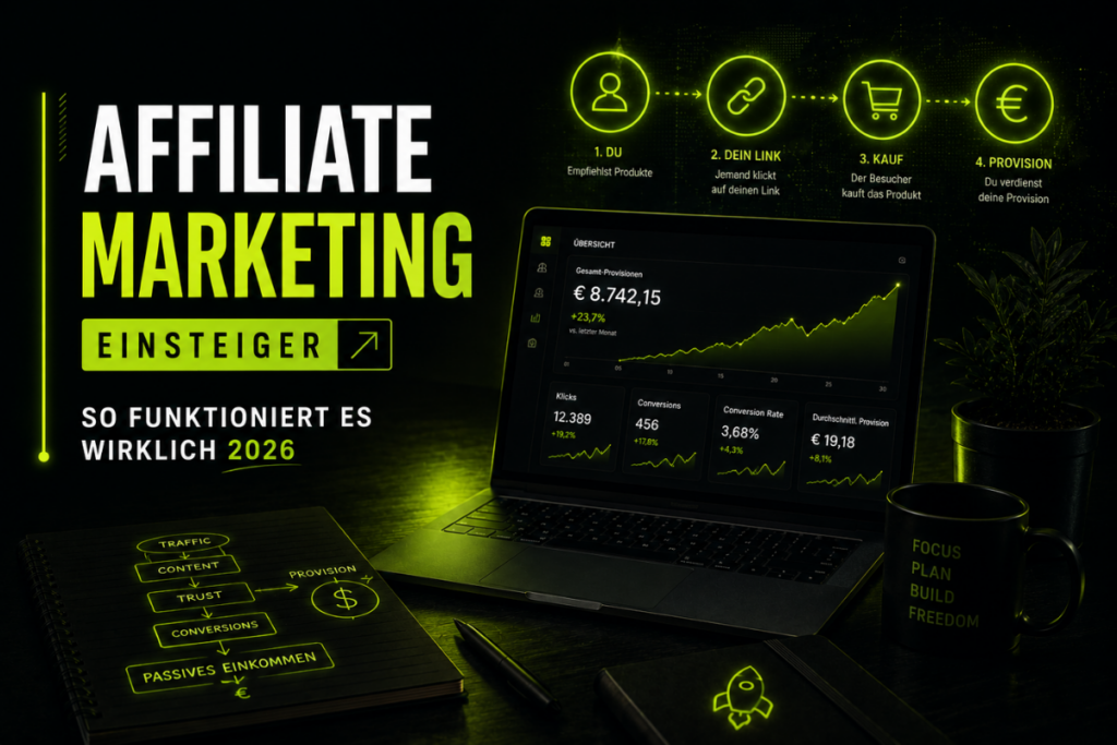 Affiliate Marketing Einsteiger – so funktioniert es wirklich 2026
