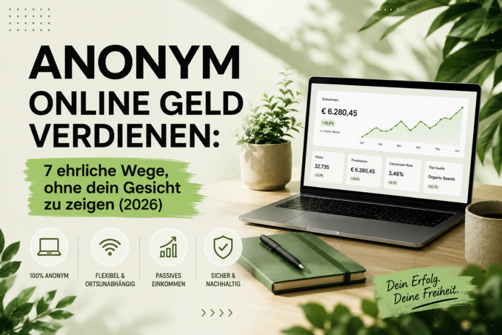 Anonym online Geld verdienen: 7 ehrliche Wege